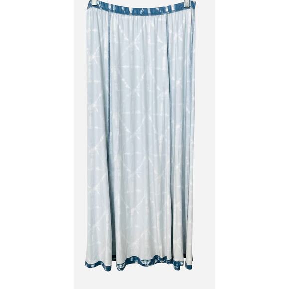 VERSONA ELASTICIZED GATHERED WAIST GATHERED, WOMENS, L, BLUE & WHITE - Picture 7 of 10